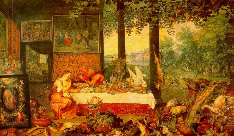 Jan Brueghel The Sense of Taste china oil painting image